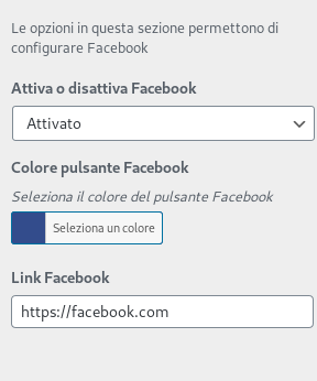 Configurazione Facebook